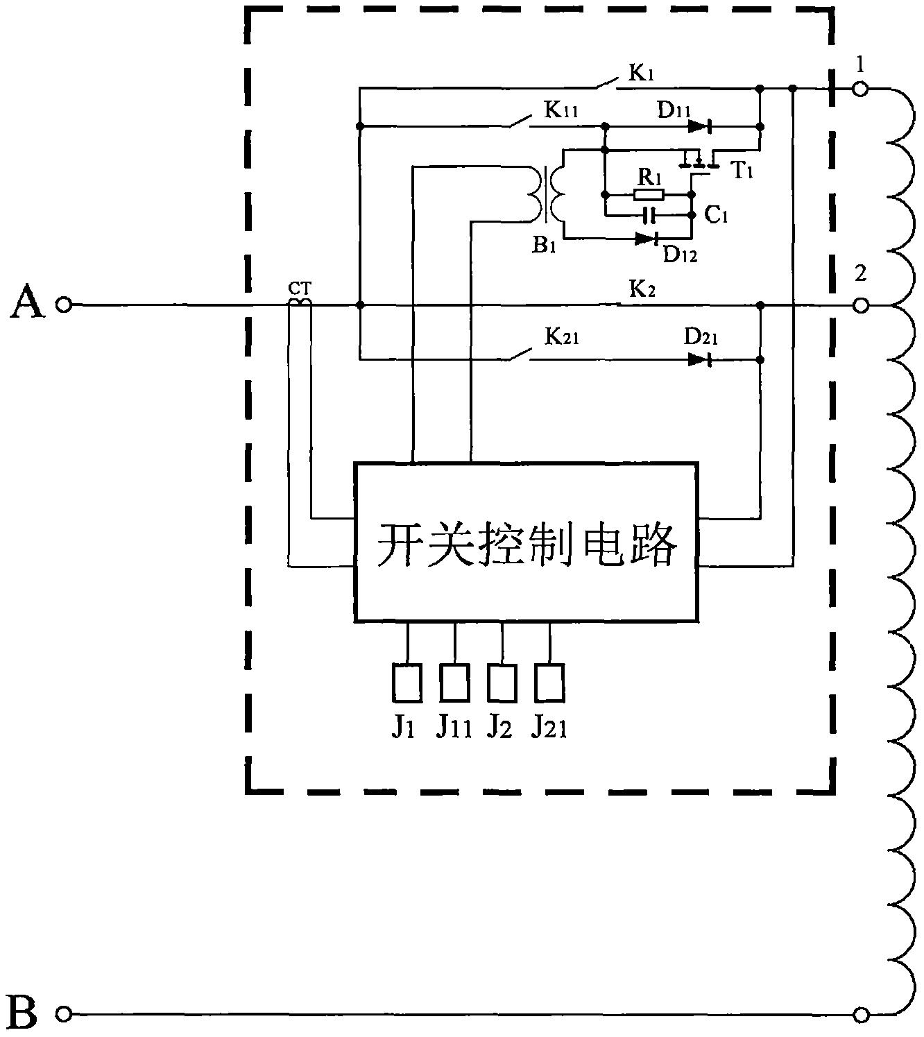 变压器分接开关接线图图片