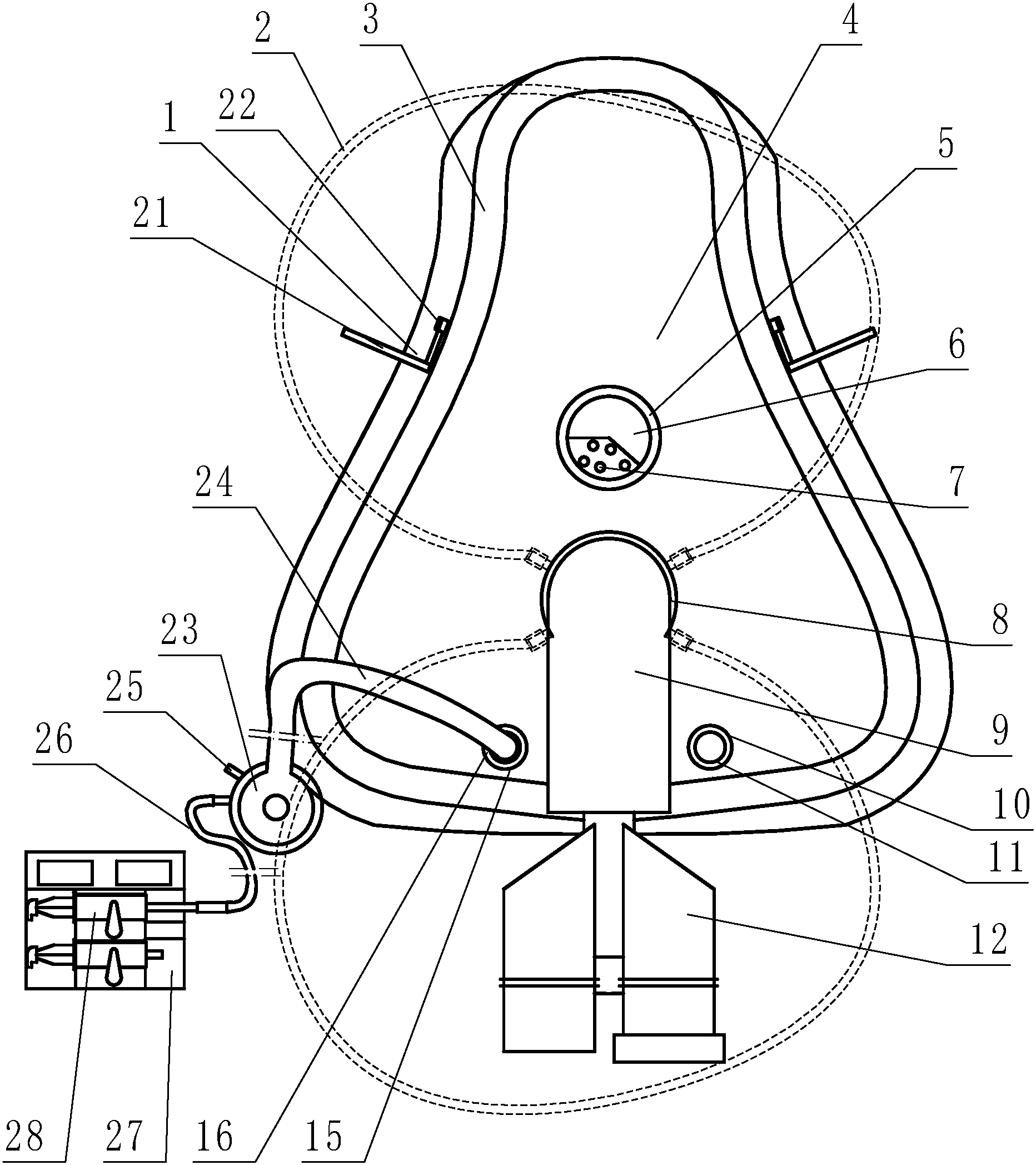 cn105771052b_多功能无创呼吸机面罩有效
