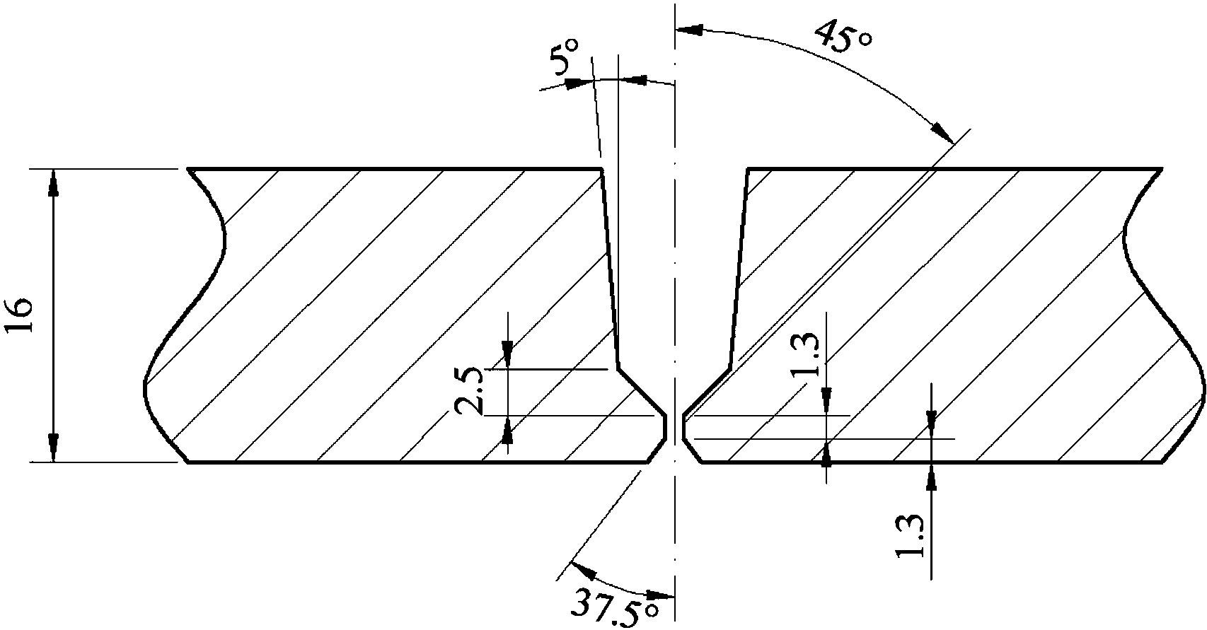 cn105772910b_超高强度高韧性x120级管线钢环形焊缝的焊接工艺有效