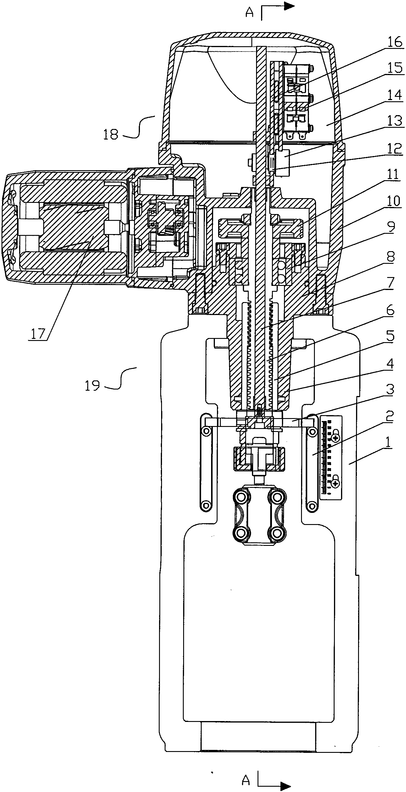 cn105822813b_一种直行程电动执行器有效