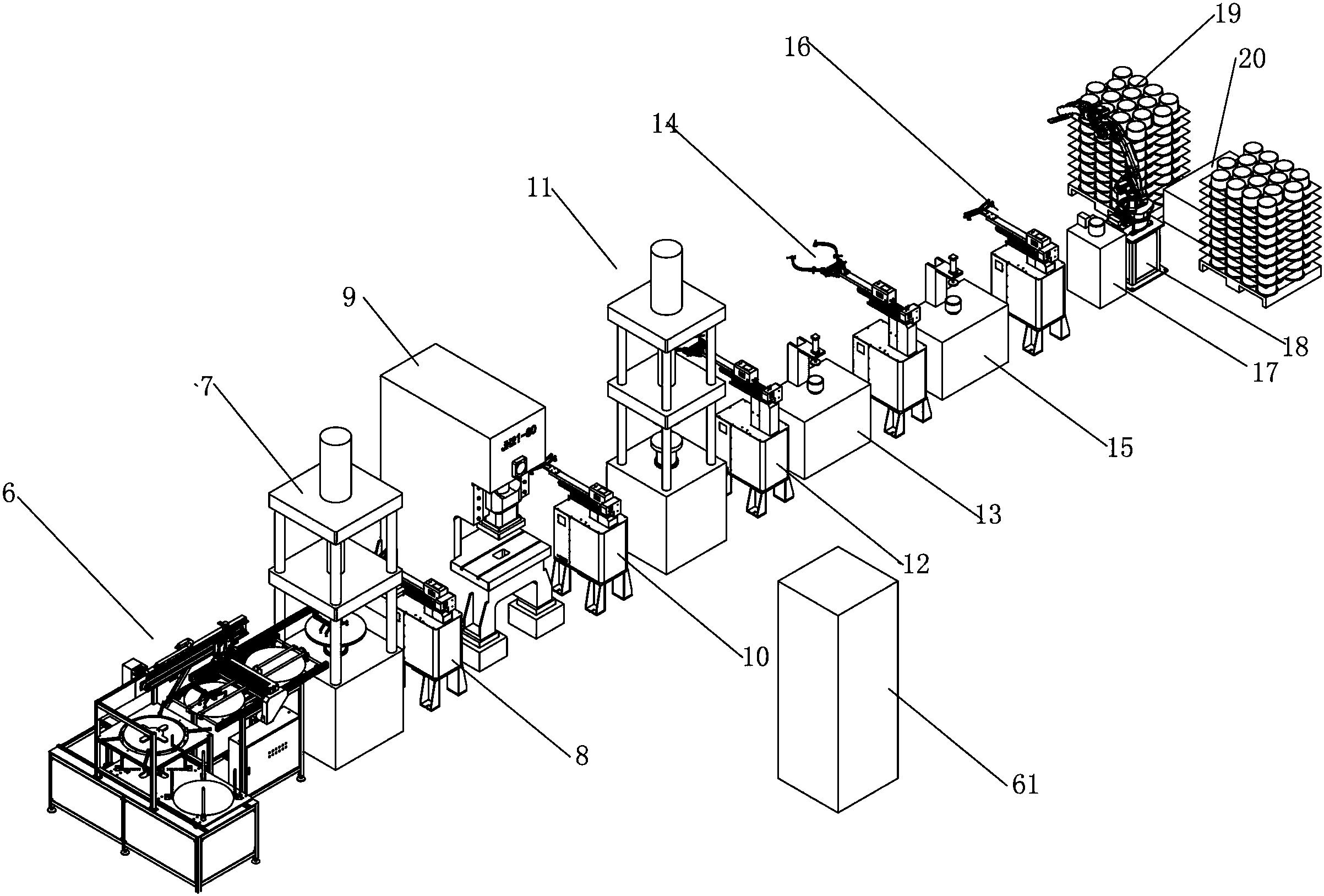 cn105855901b_电饭煲冲压成形码垛智能机器人生产线有效