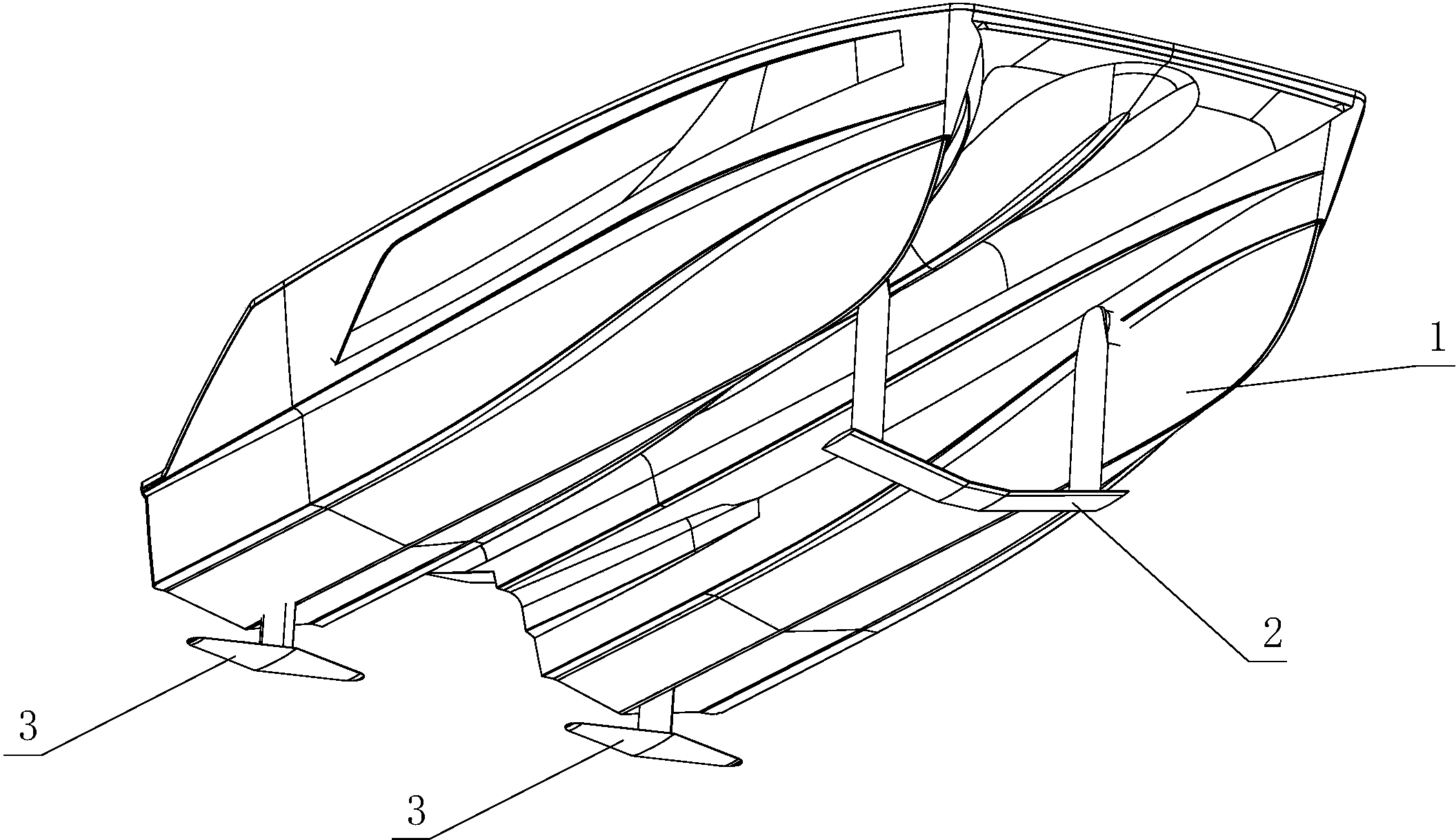 水翼船水翼结构图纸图片