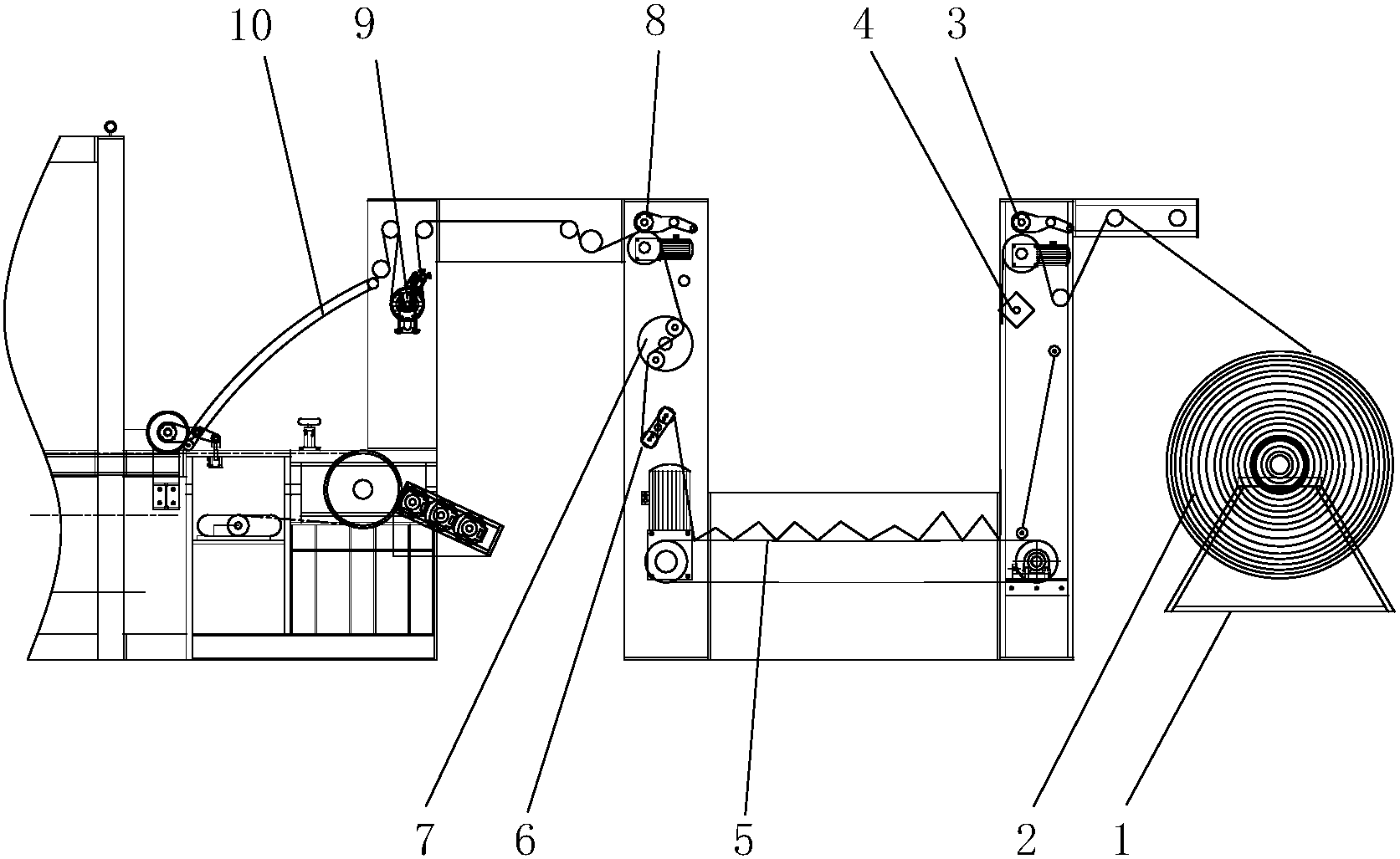 单pass数码喷墨印花机无张力连续进布装置