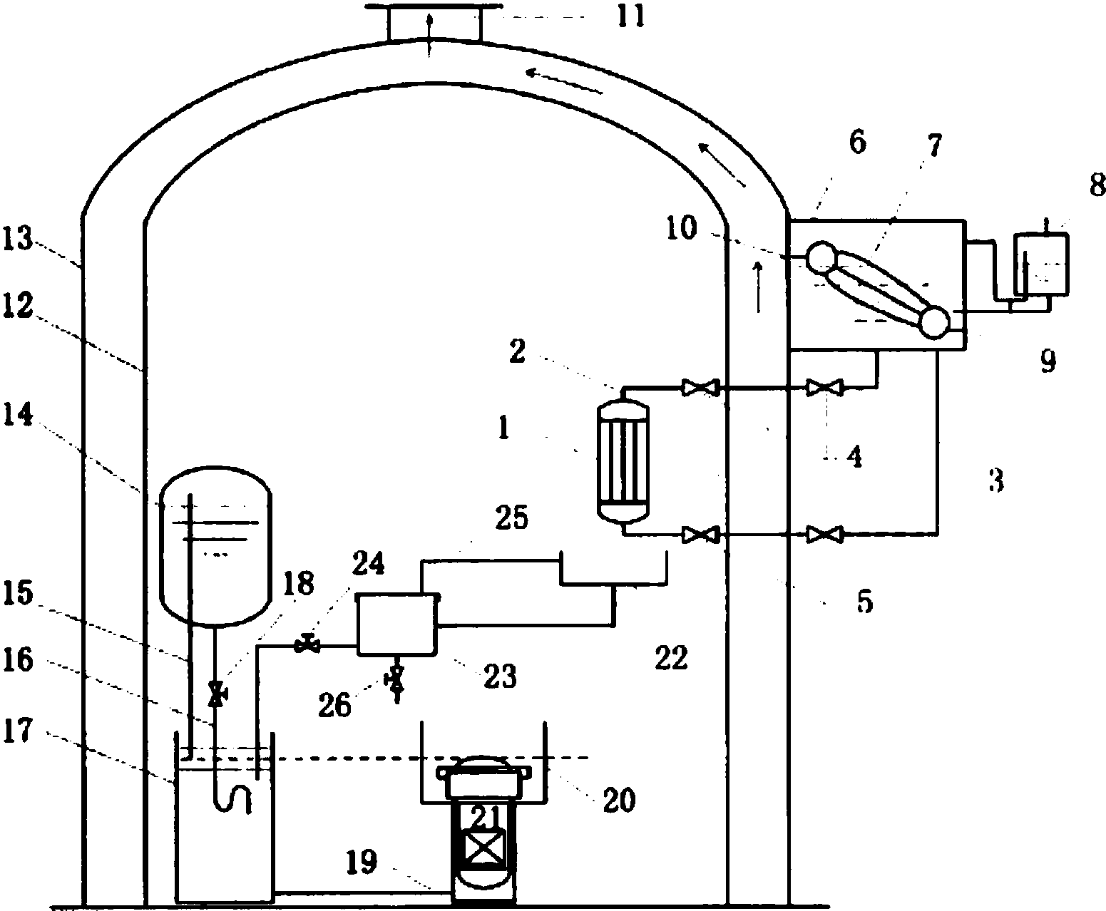 cn106104701b_安全壳冷却系统及安全壳与反应堆压力容器联合冷却系统