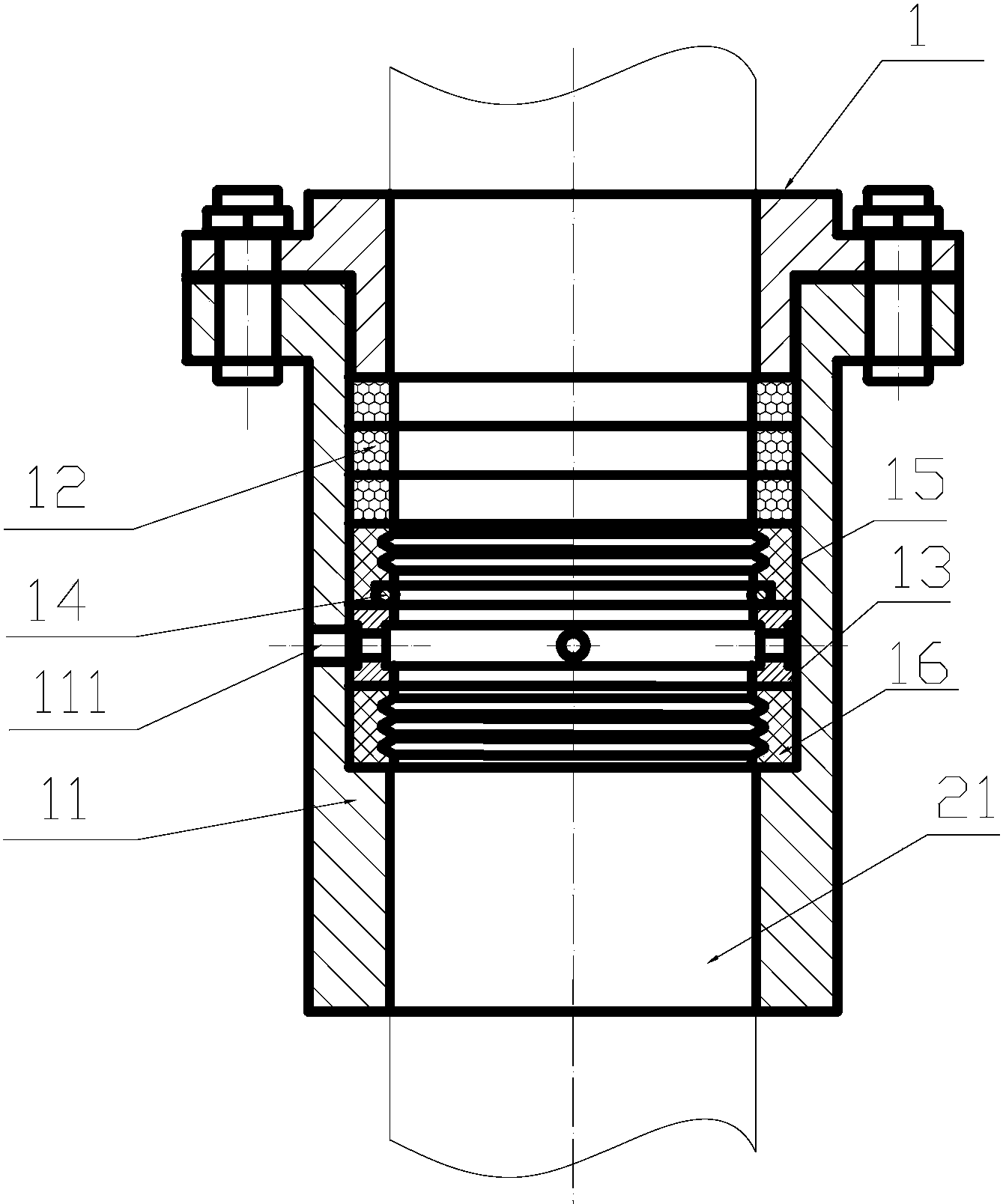 一种搅拌罐填料密封装置