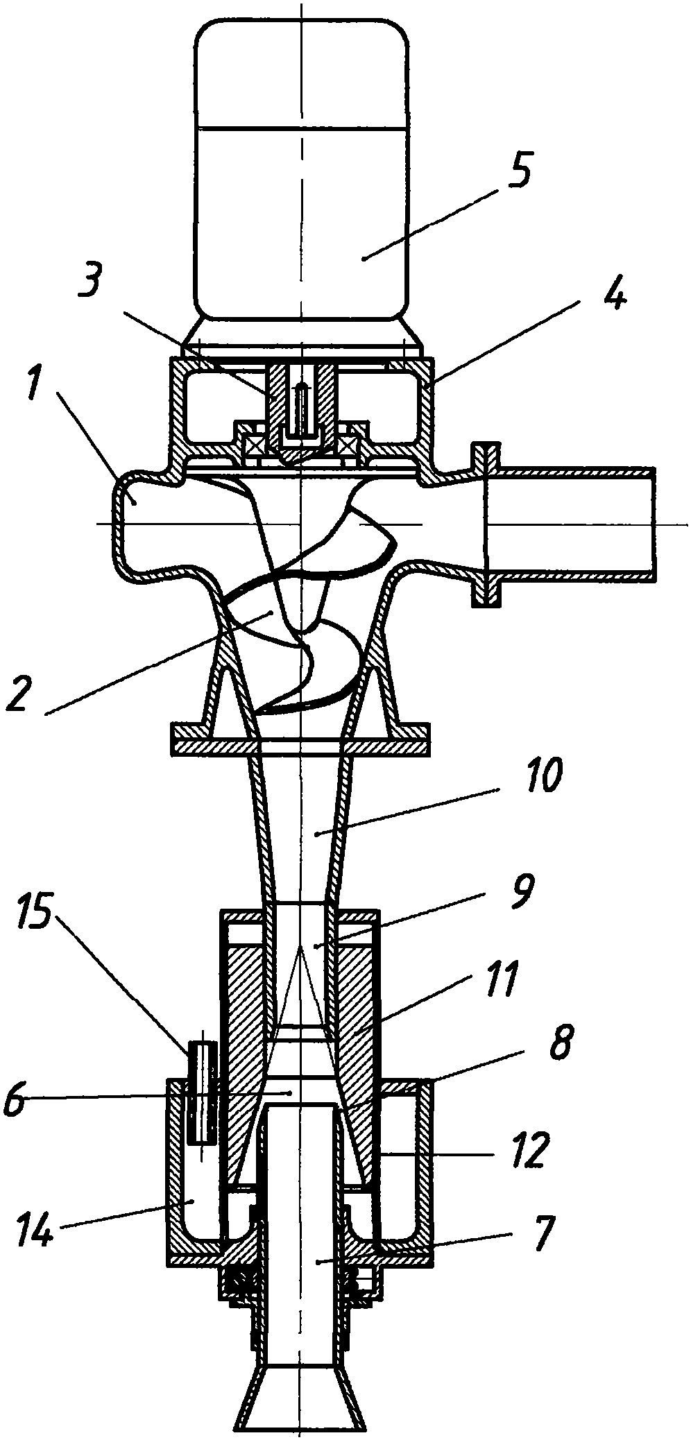 强吸力螺旋离心泵
