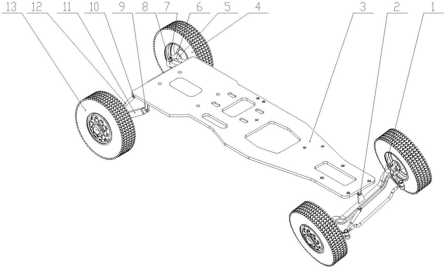 cn106379407b_一种快速调平的全地形底盘及调平方法有效
