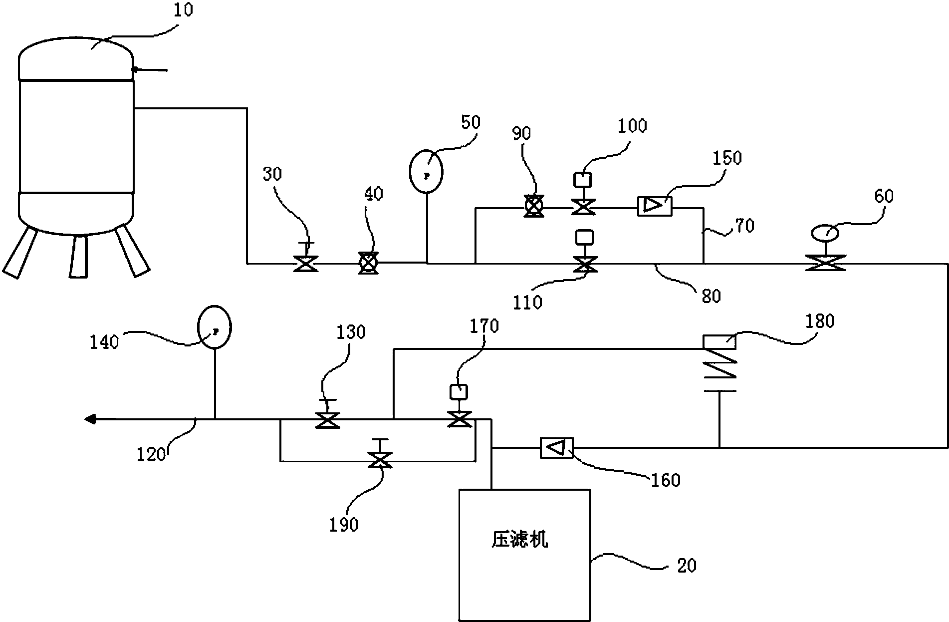 cn106422454b_氯化法鈦白粉生產用的壓濾機壓榨系統有效