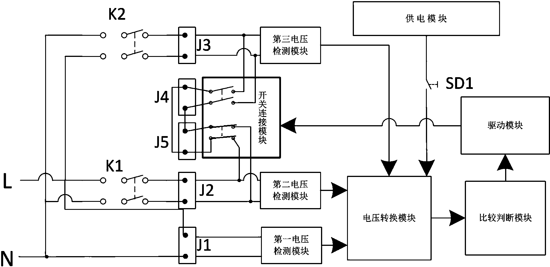 cn106786341b_使两开关互为备用,跳闸后自动延时切换的电路有效