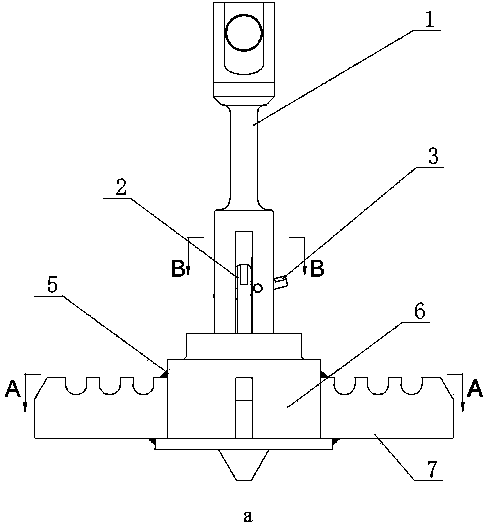 cn106995874b_一種立式真空爐用自動吊掛工裝有效