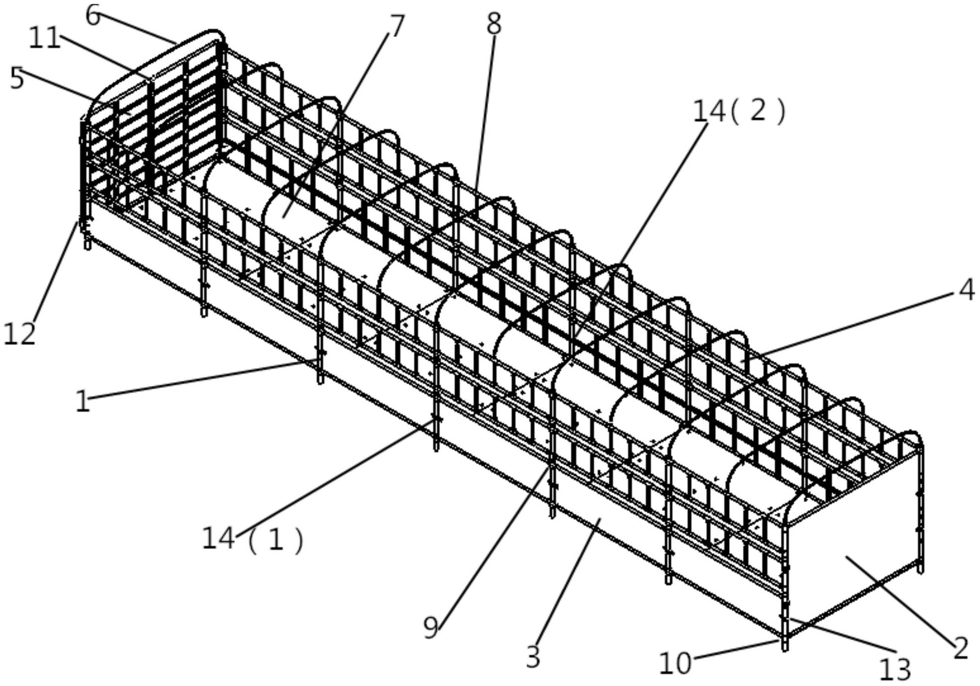 一种复合材料货车车厢结构