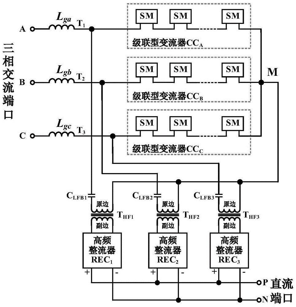 两级变换型交流-直流电力电子变压器