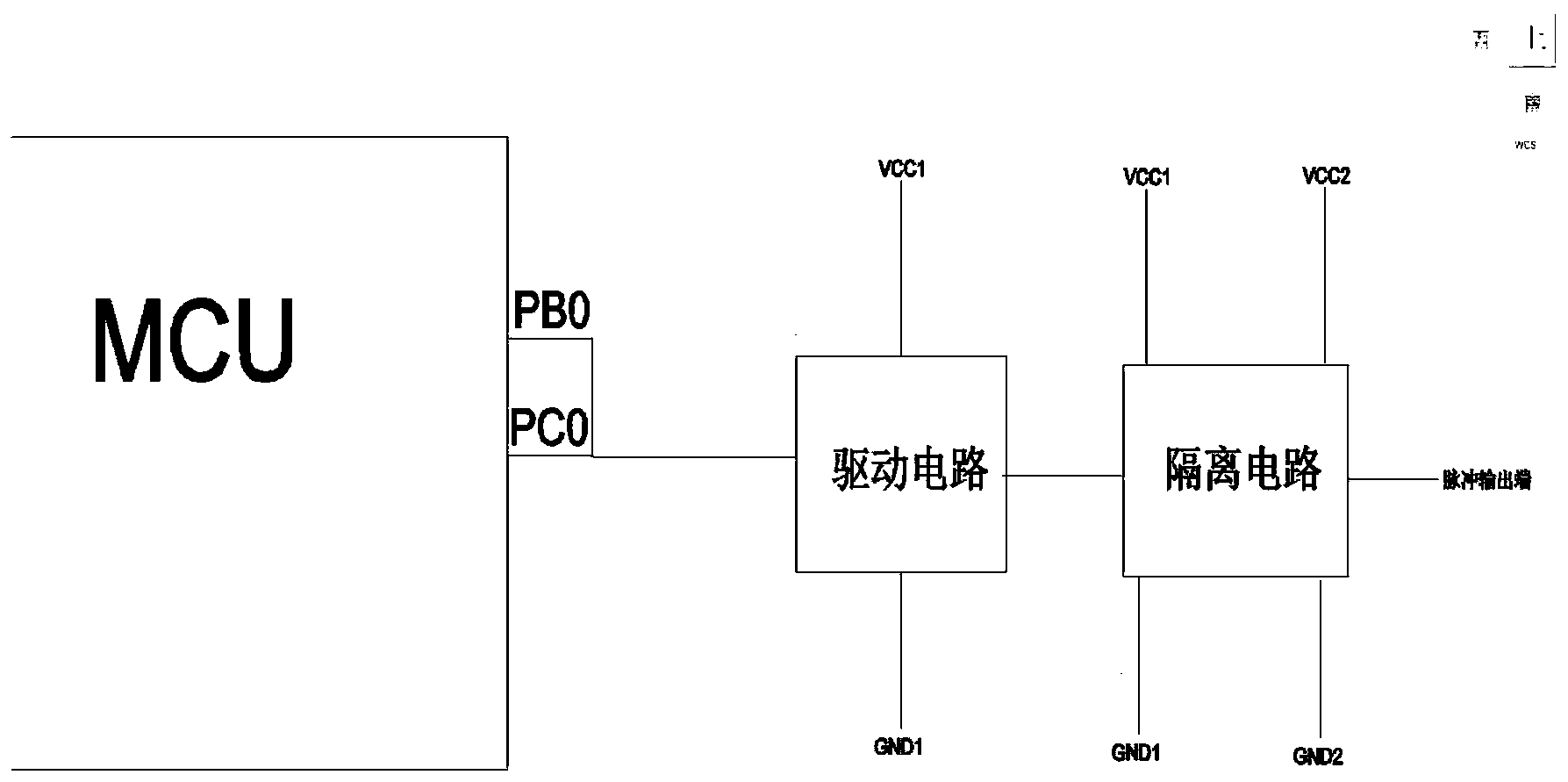 一种双声道超声波流量计流量输出电路专利