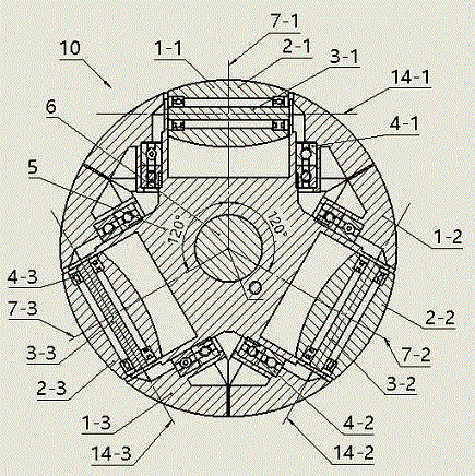 一种多组件的球形全向车轮及使用该轮的车辆