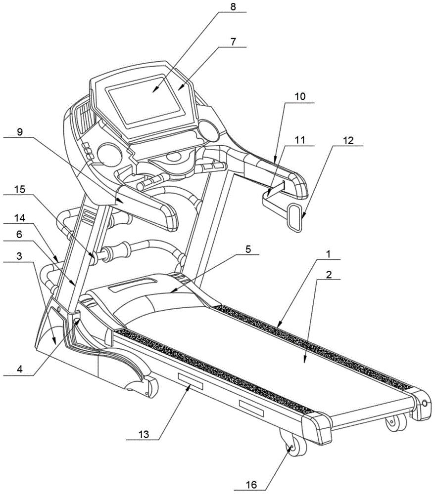一种防侧摔的安全型智能跑步机