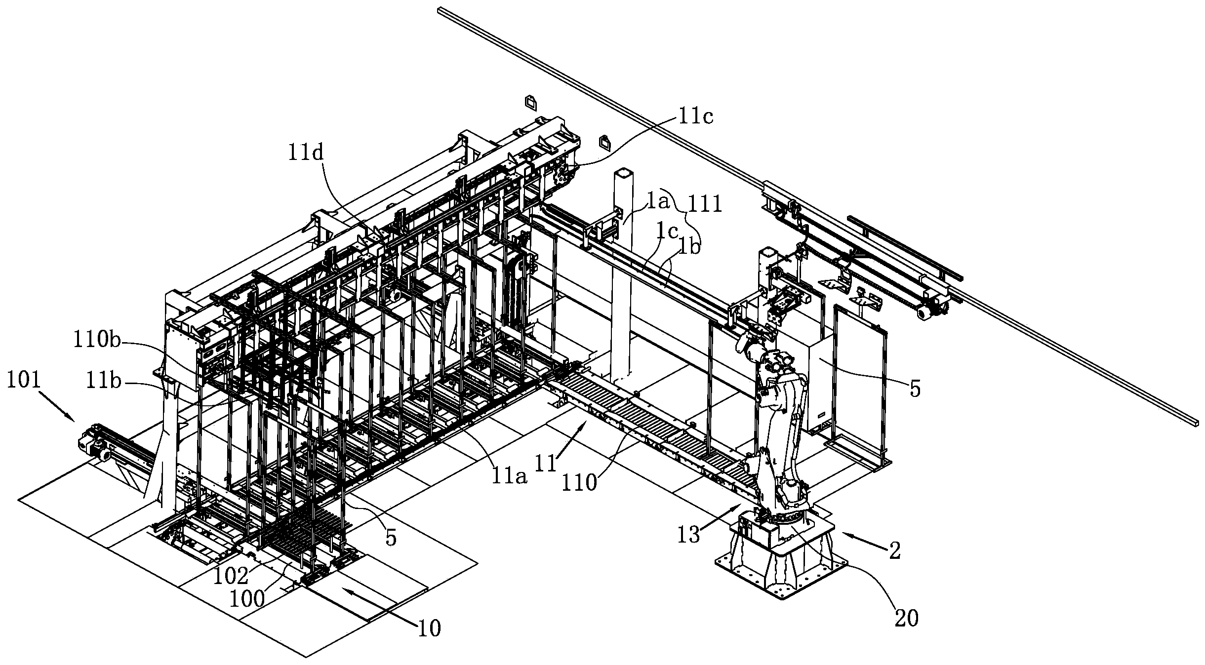 一种机器人自动上挂系统的挂件自动传送装置