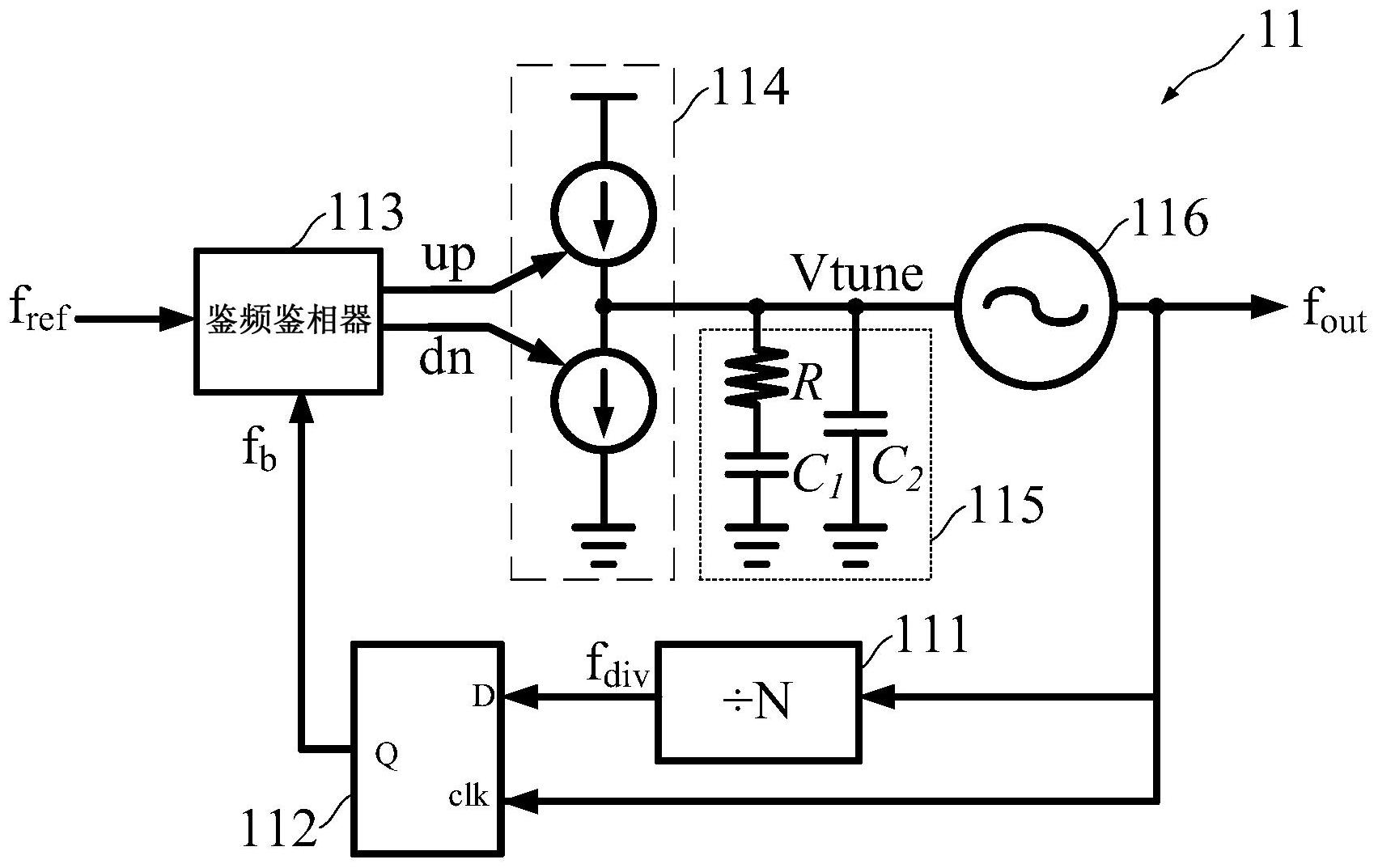 锁相环电路,多锁相环系统及其输出相位同步方法