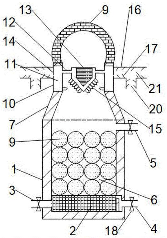 高炉热风炉结构示意图图片