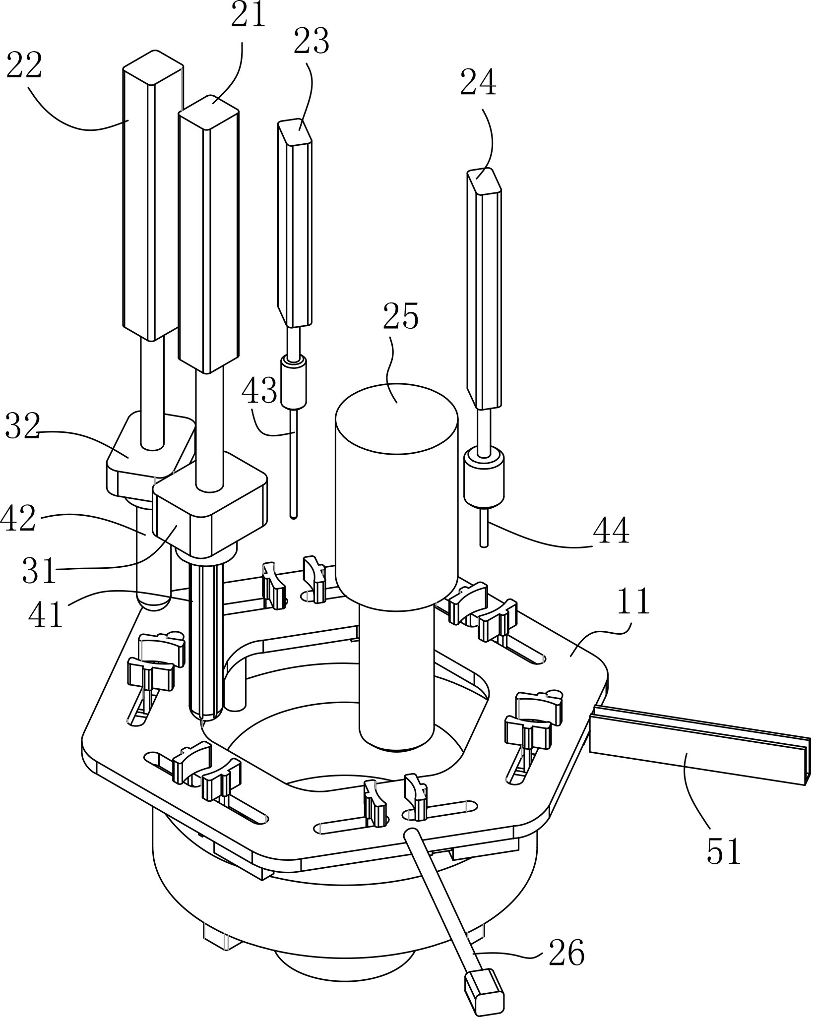 一种翻转陀螺制备结构