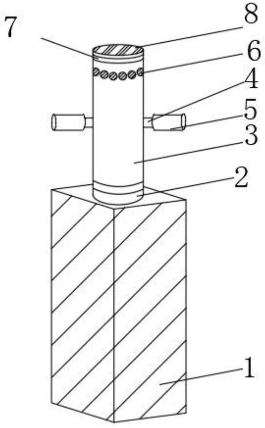 一种可旋转可升降的液压升降柱