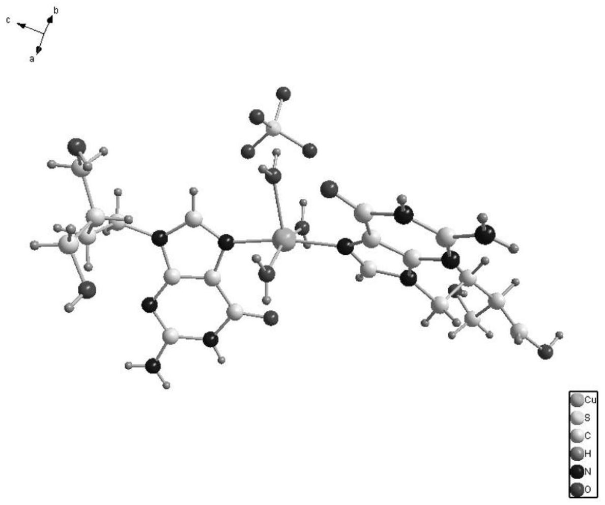 五水硫酸铜分子结构图片