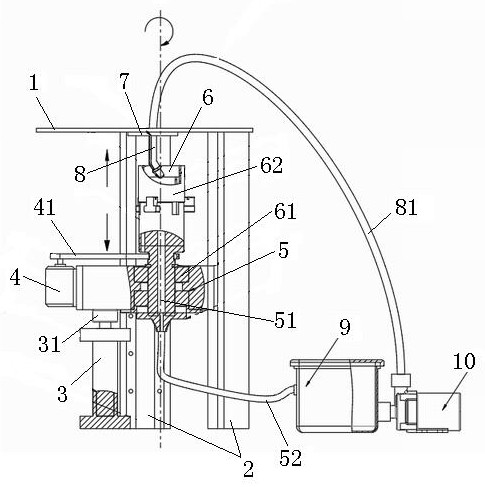 应用磨料水射流的工件内孔抛光装置