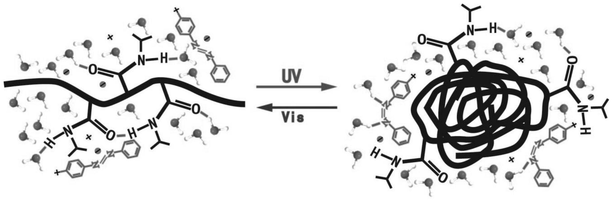 偶氮苯基小分子光控温敏高分子pnipam在水中自组装的方法