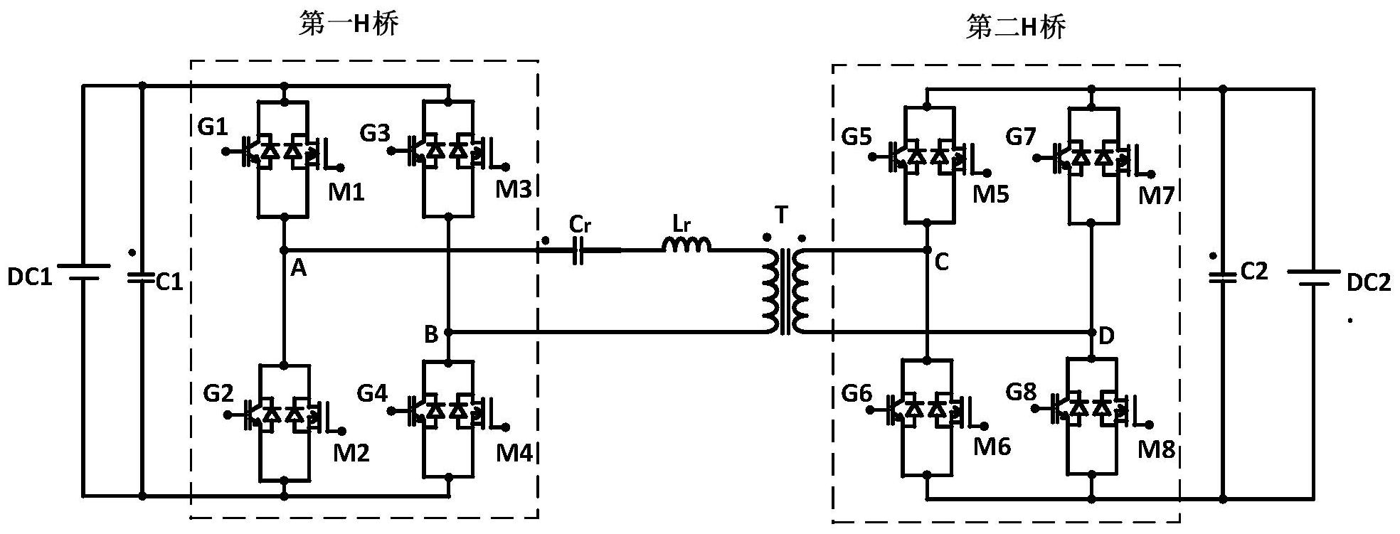 兩個h橋的開關器件為si62igbt和sic62mosfet並聯組成的混合開關