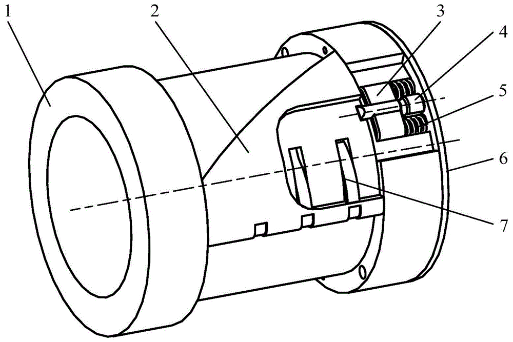 一种惯性解锁舵面弹出装置