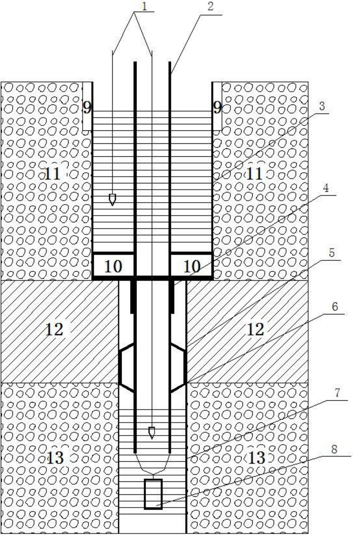 一种双含水层监测井装置及其建设方法