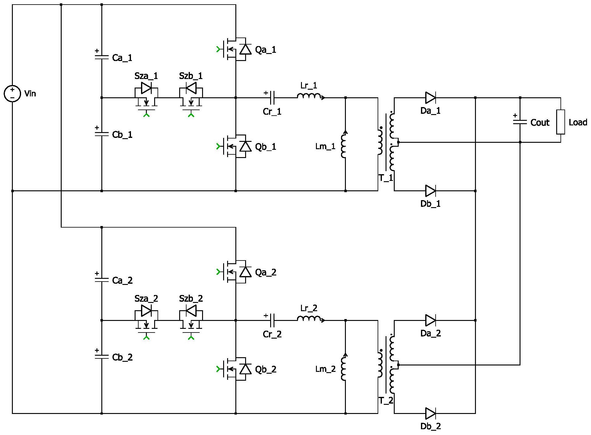 半橋llc諧振變換器交錯並聯電路及其均流控制方法