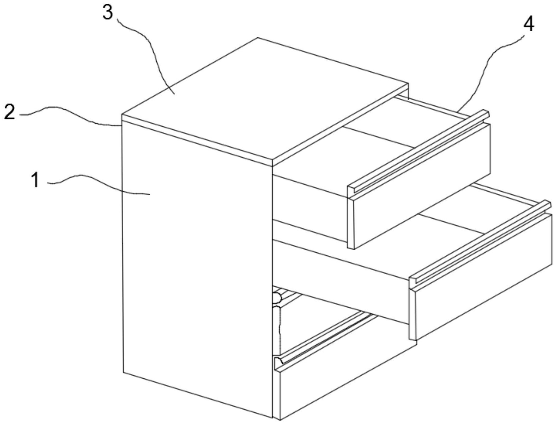 一种可局部调整空间的办公抽屉