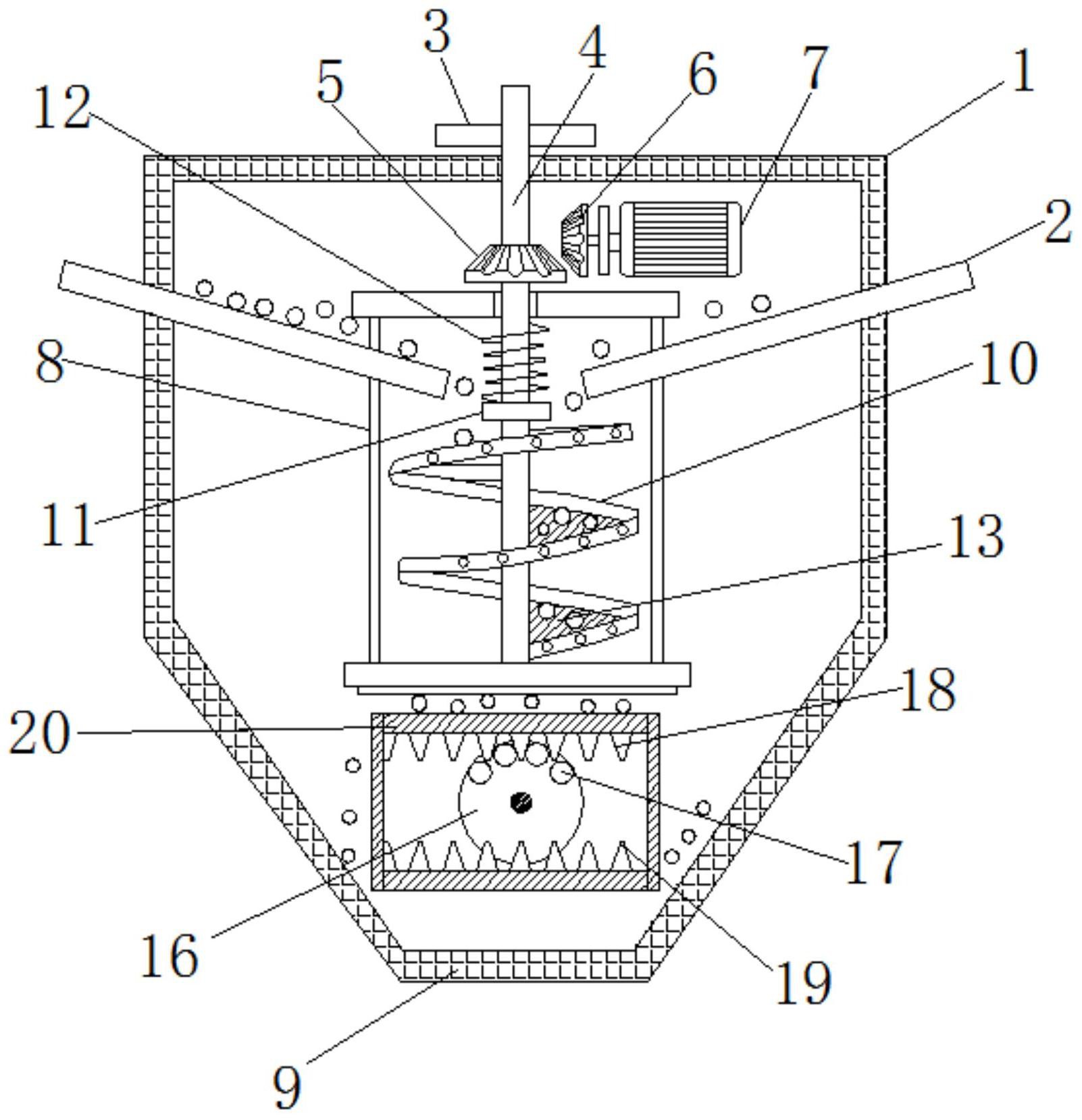 一种用于钢球分选机进口处的防堵塞装置