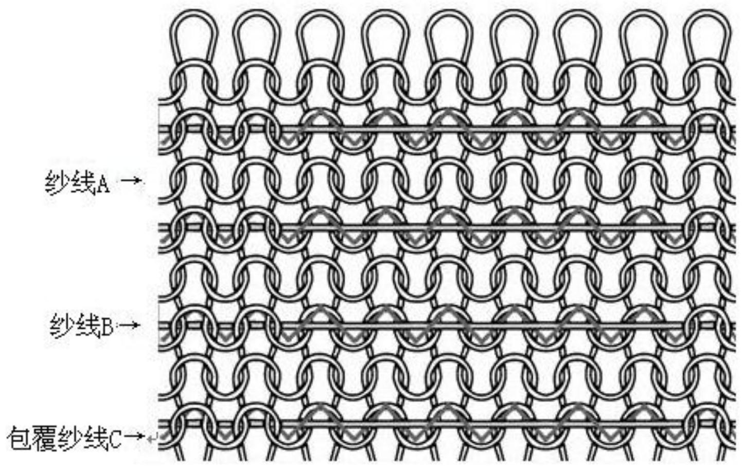 cn111101267b_一种单面衬纬包覆组织结构及其编织方法有效