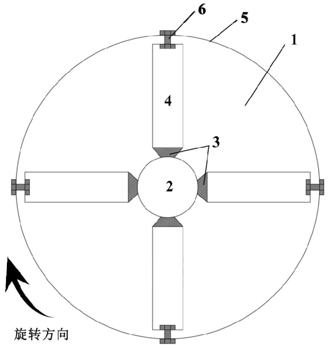 一种可调通道方位的透平冷却转盘结构