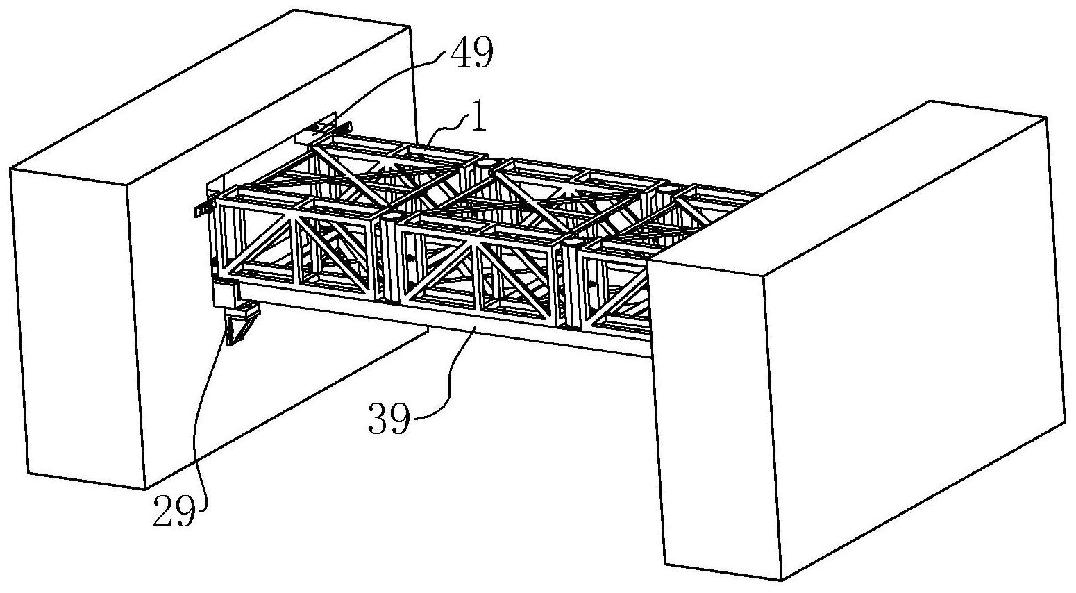 一种钢结构连廊结构及吊装施工方法