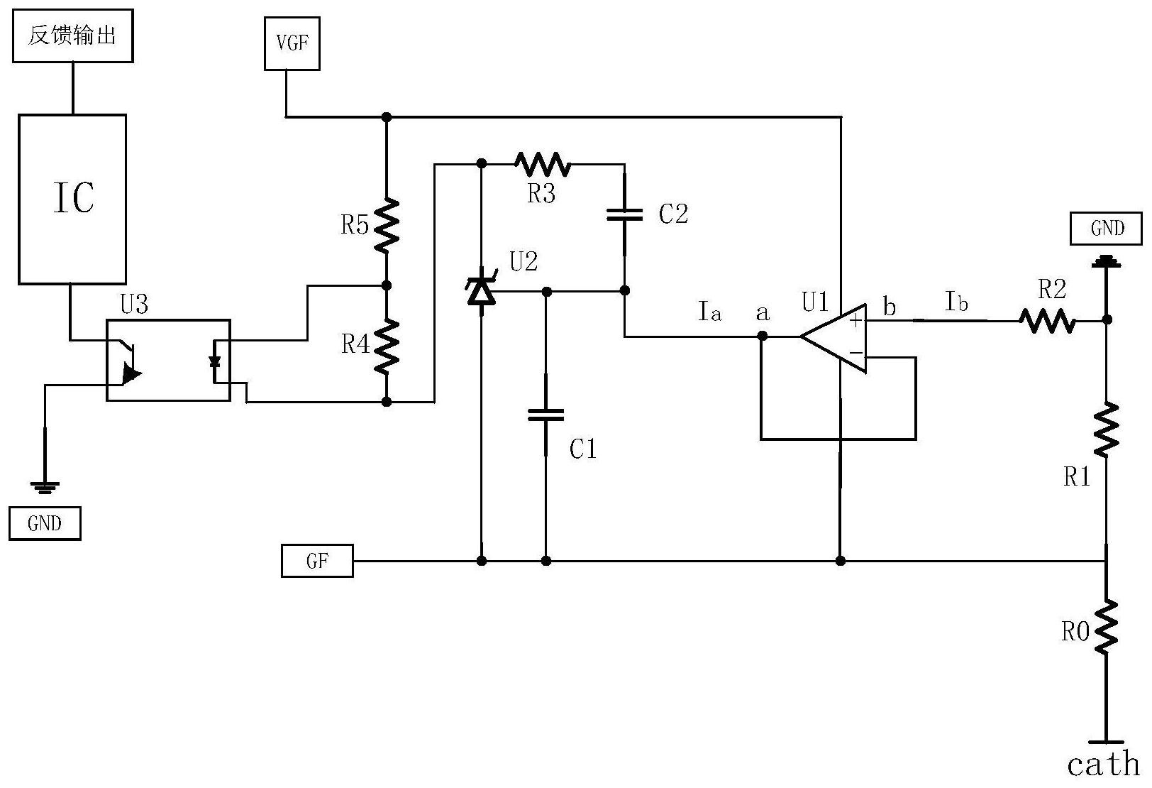 一种负高压反馈电源电路