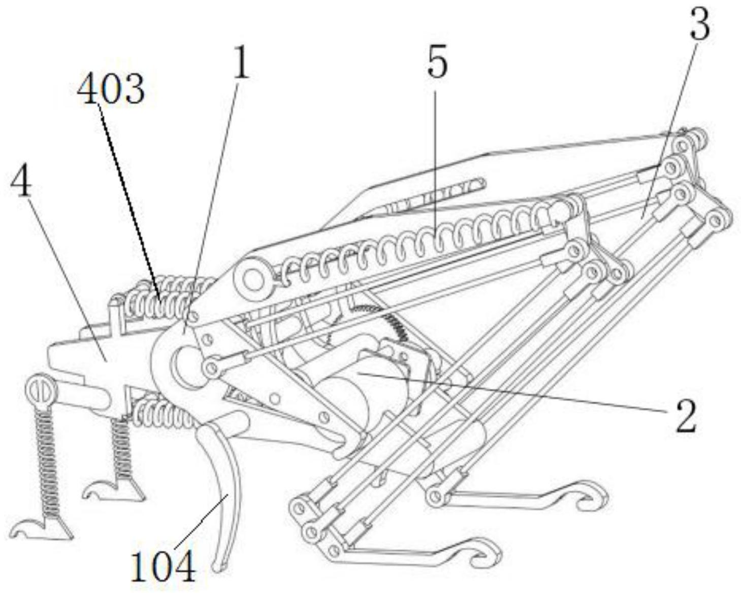 一種基於近似直線機構的仿昆蟲彈跳機器人