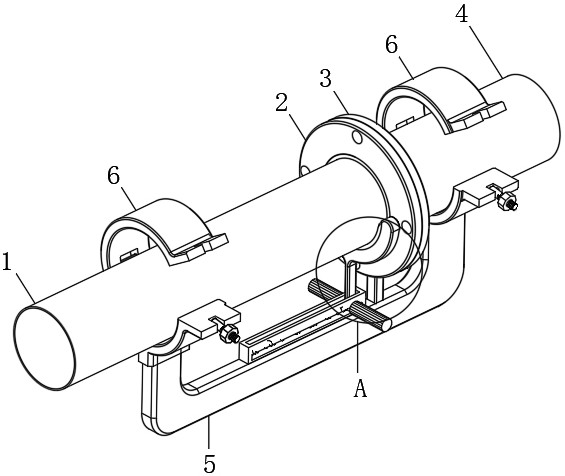 一种多管道连接用的固定装置