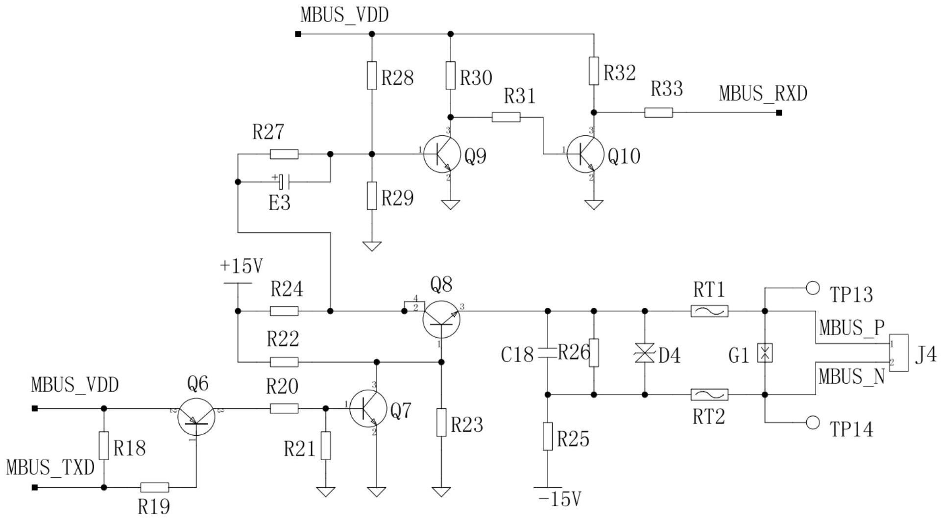 低成本的mbus主机电路