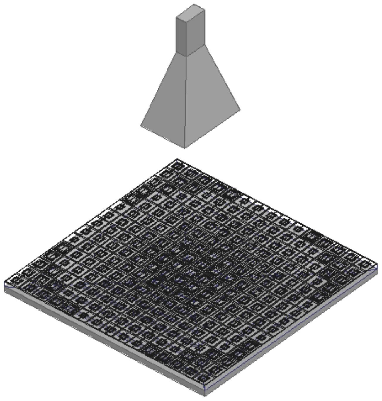 一种采用锯齿形地板的微带反射阵列天线