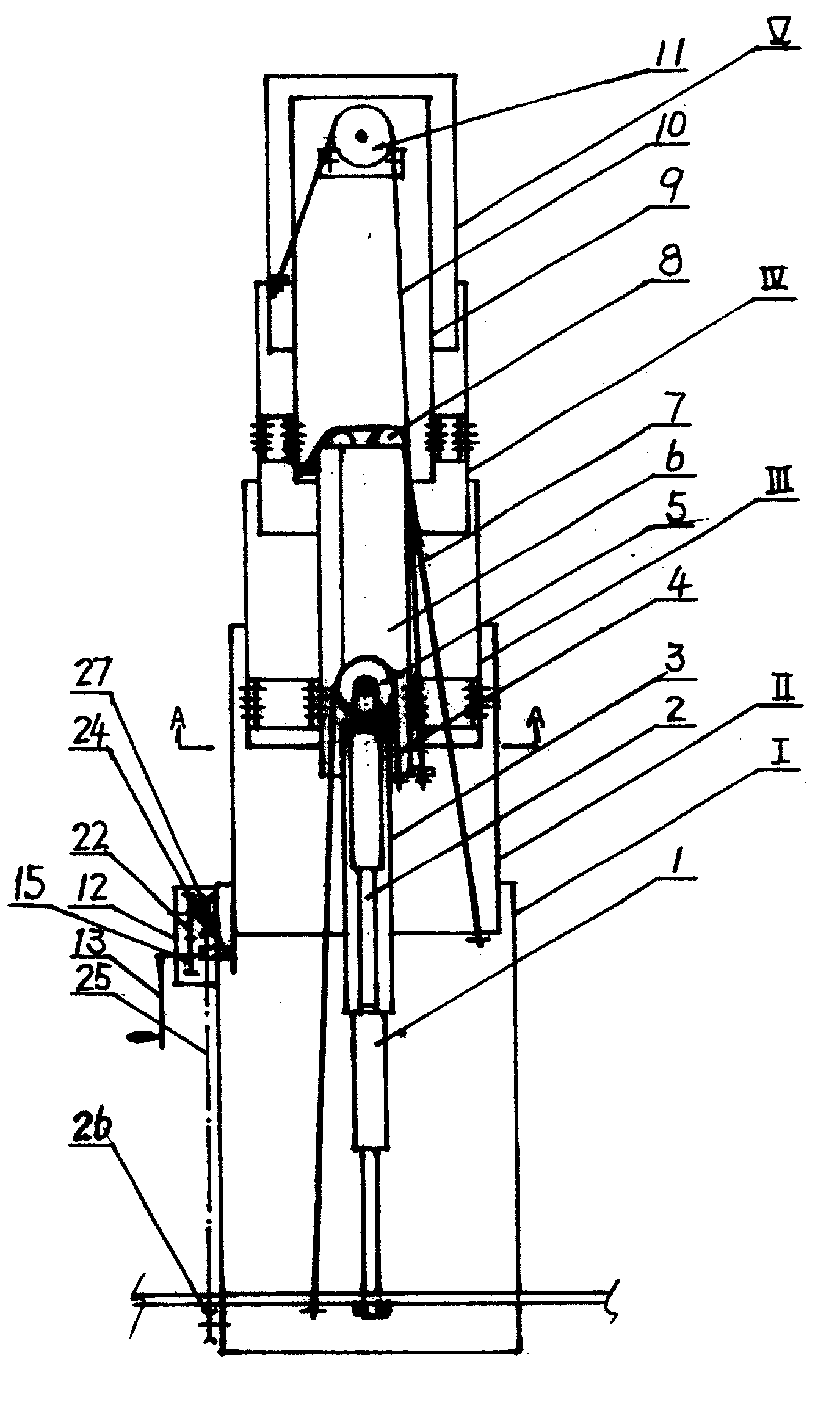 照明车升降立柱