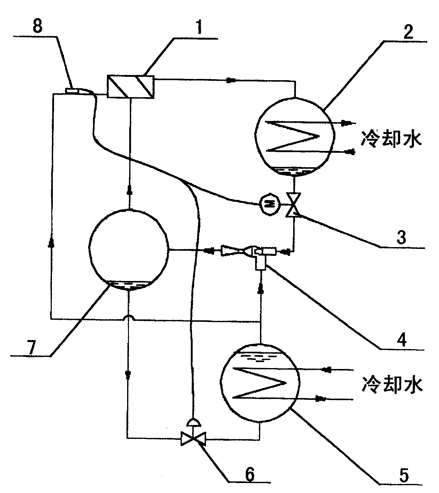射流膨胀经济器蒸汽压缩制冷装置