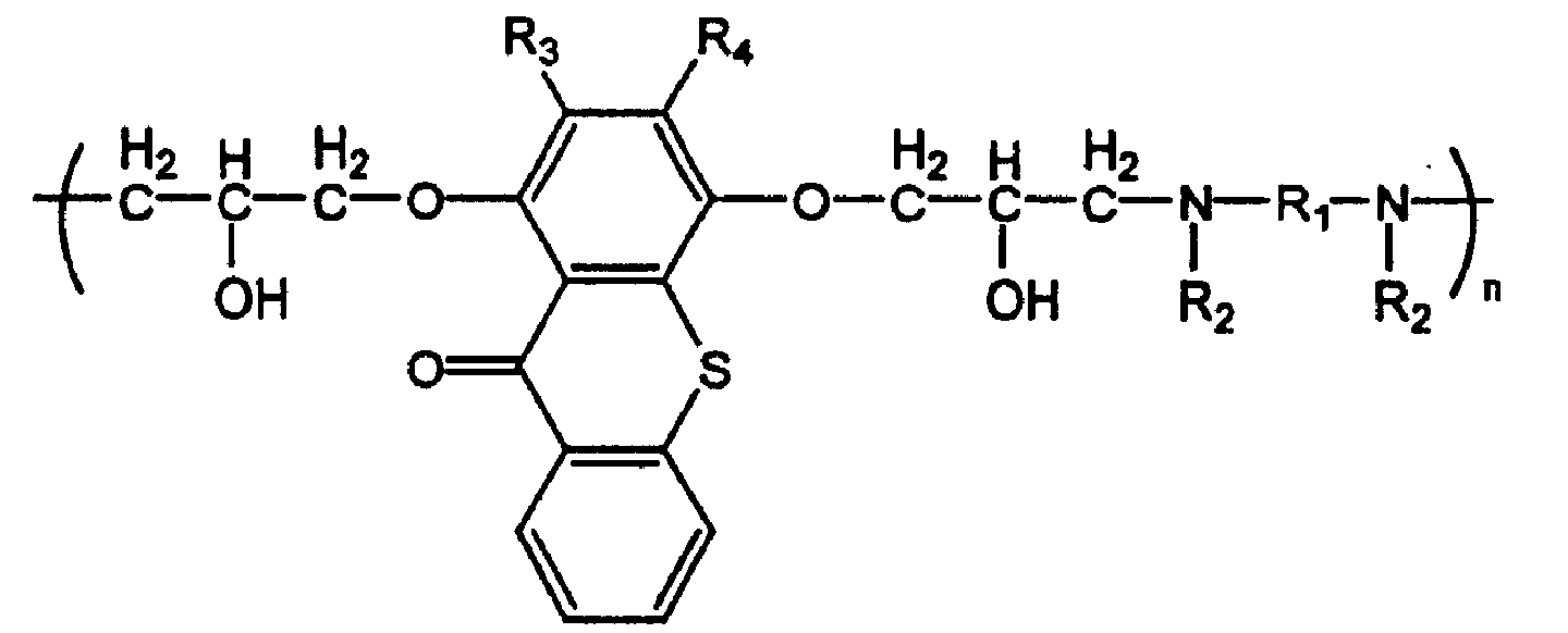 環氧氯丙烷為原料合成含雙環氧基團的硫雜蒽酮,再將硫雜蒽酮和二仲胺