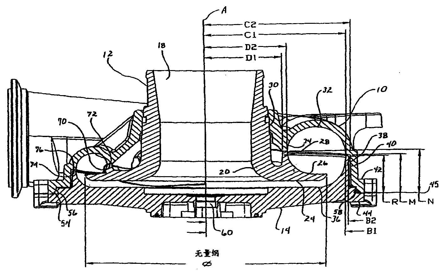 用于具有真实蜗壳形状的离心式压缩机的模铸压缩机壳体