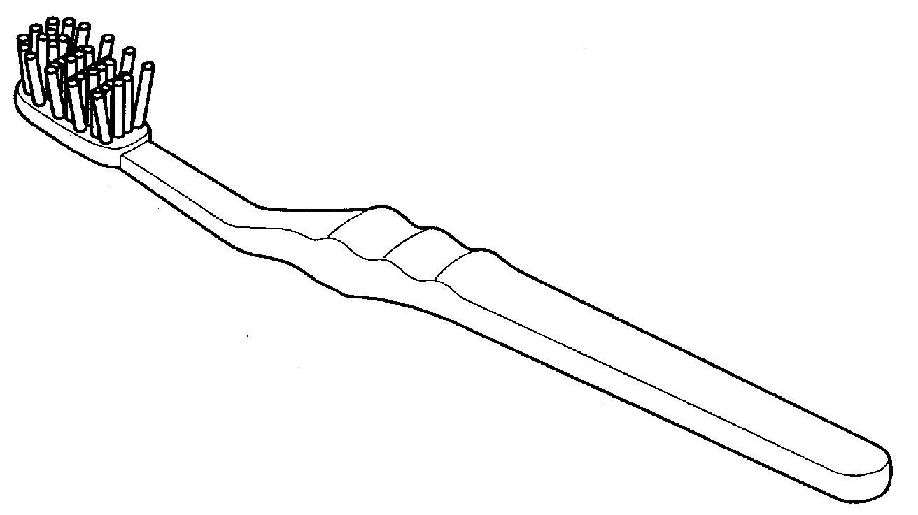 牙刷线描图片