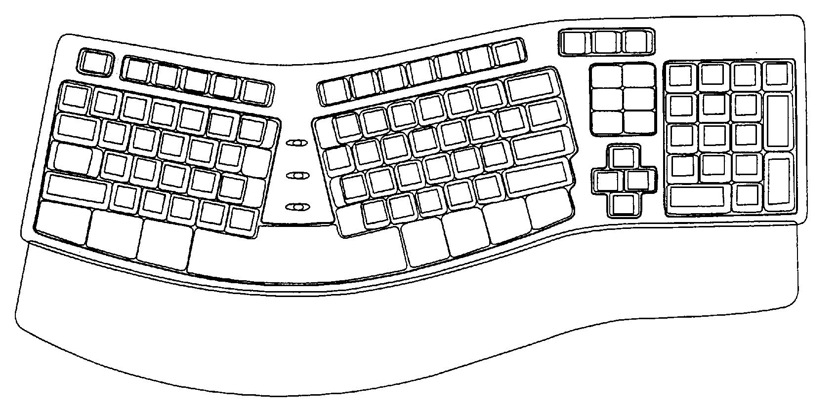 键盘简单画法图片