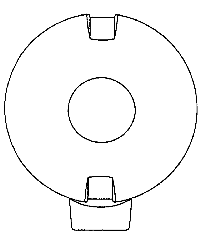 容纳科里奥利流量计的电子元件的圆盘