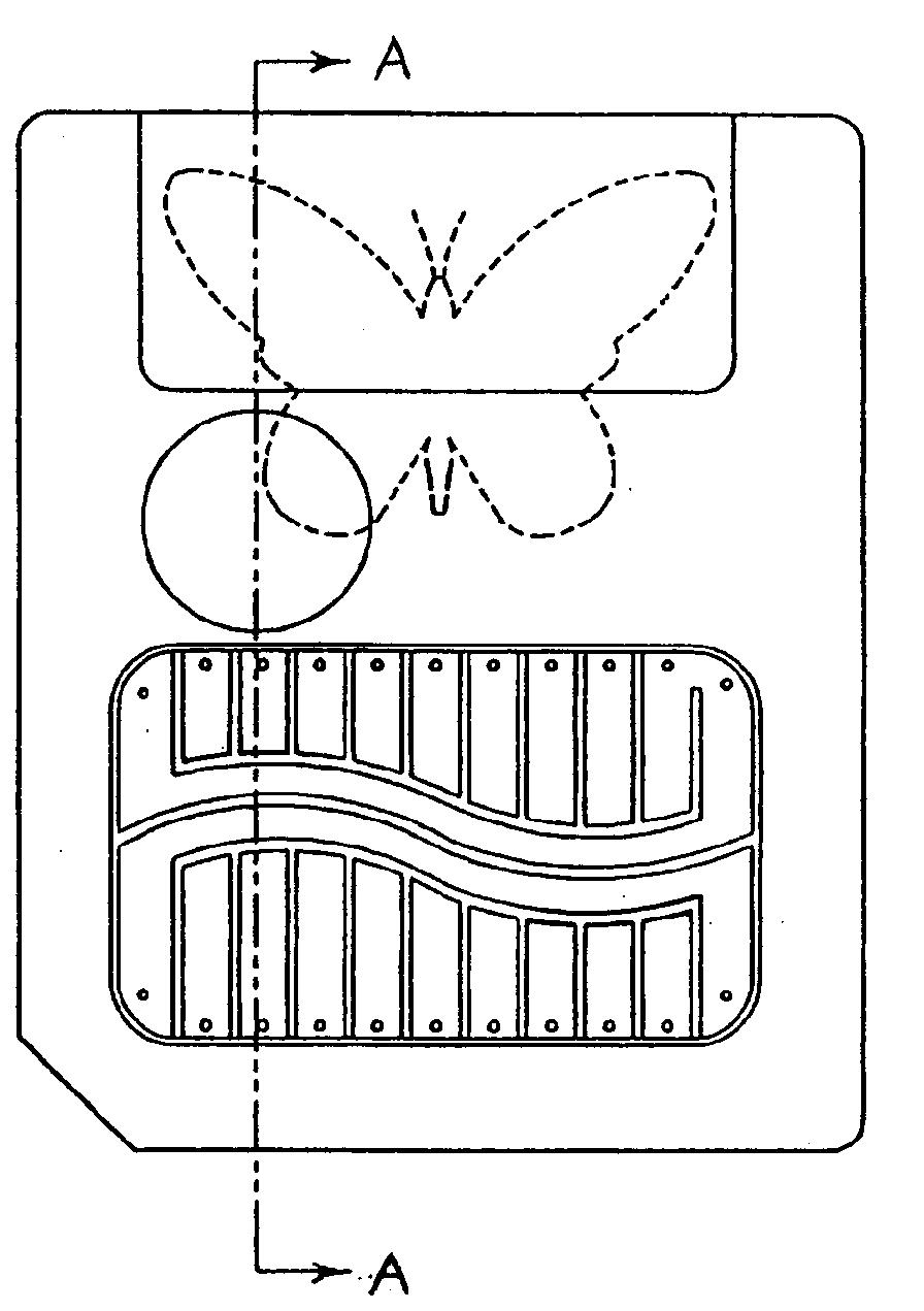 局部透明的ic卡