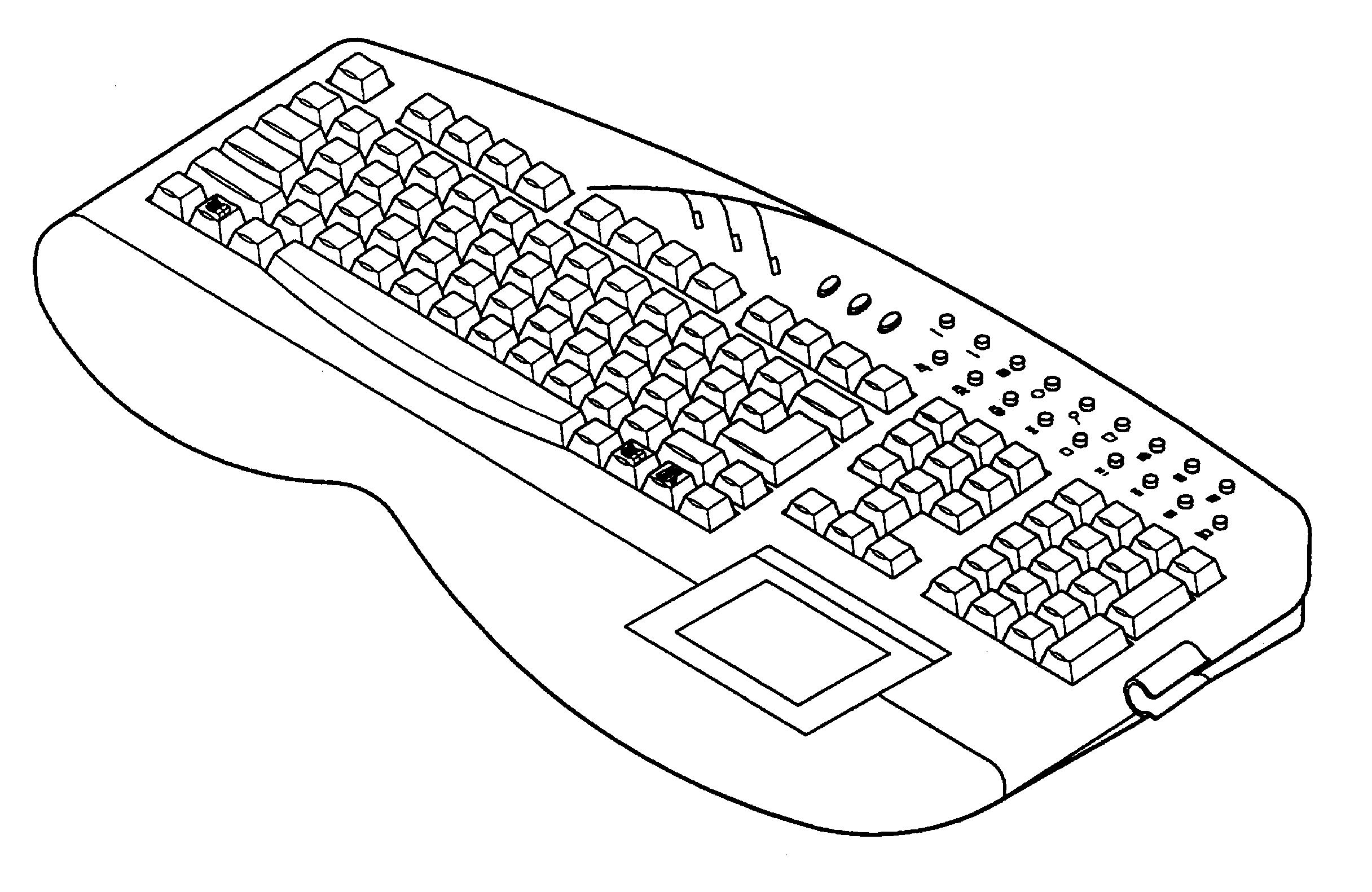 手画键盘键位图图片